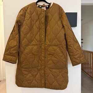 Women's Quilted Jacket and Floral Vest - Woolrich, small, olive green